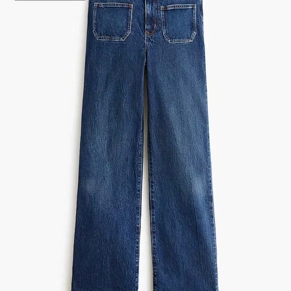 J Crew Slim wide-leg patch-pocket jean - Picture 4 of 5